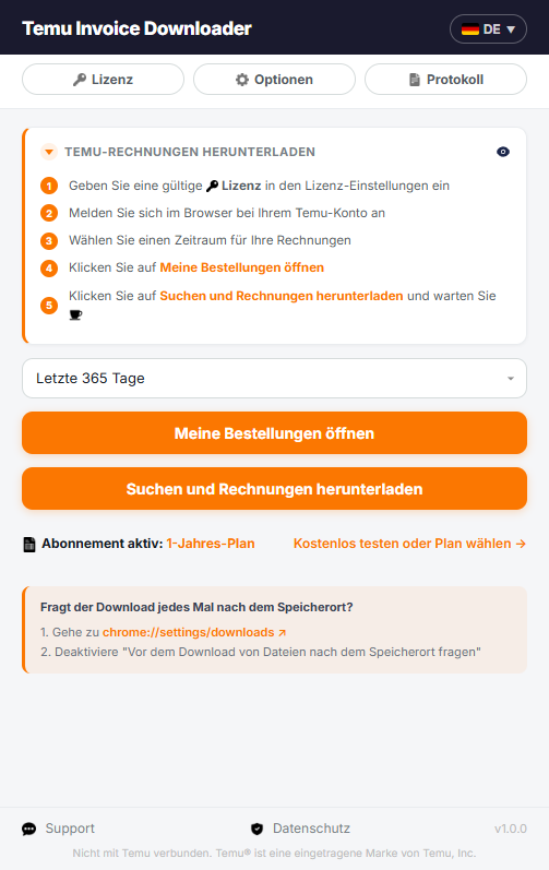 Laden Sie Ihre Temu-Rechnungen herunter — in 5 Schritten